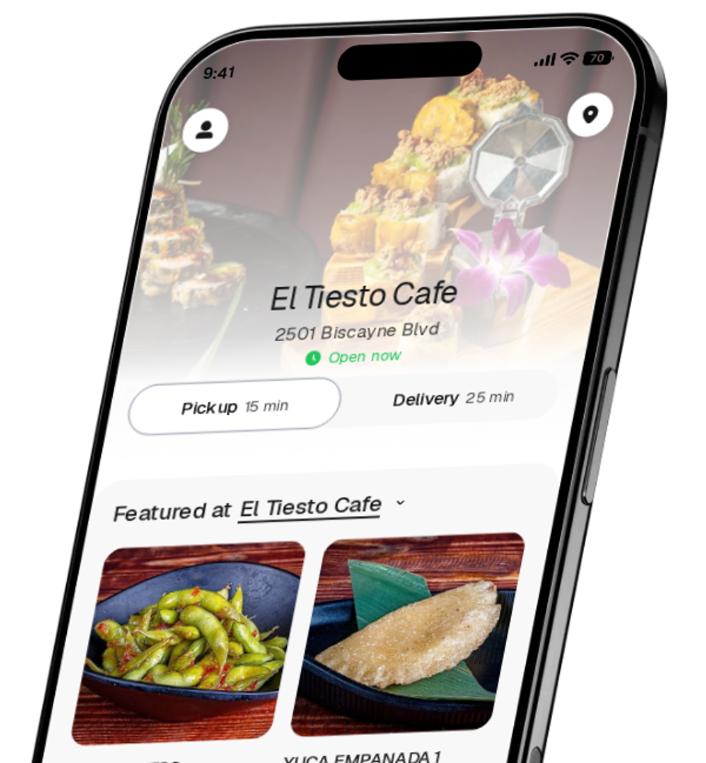 El Tiesto Cafe app preview